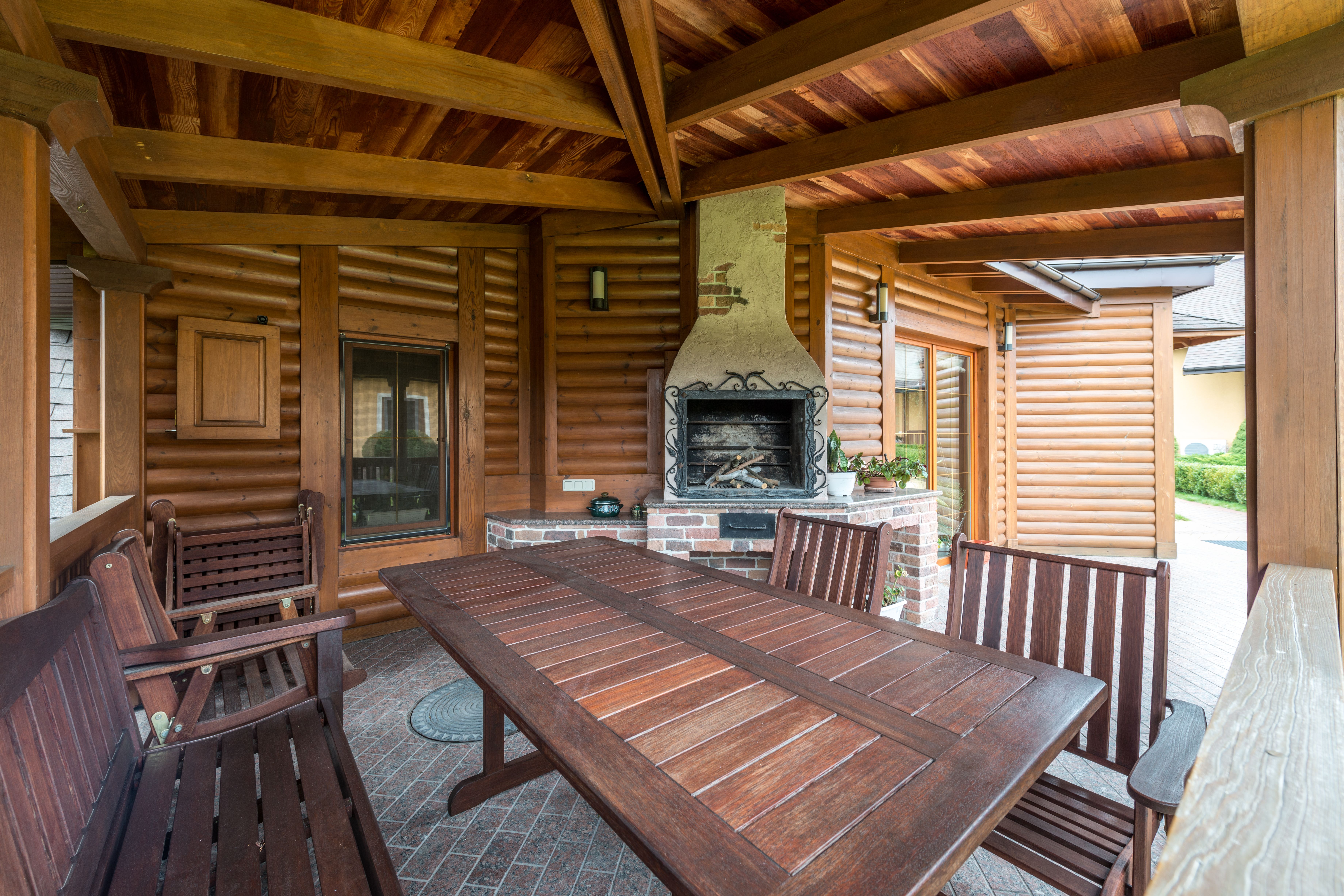 Master Carpenter Making Outdoor Furniture